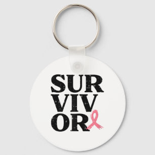 Porte-clés Pink Ribbon Guerrier du sein Sensibilisation au ca