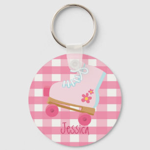 Porte-clés Pink Rollerskates Keychain