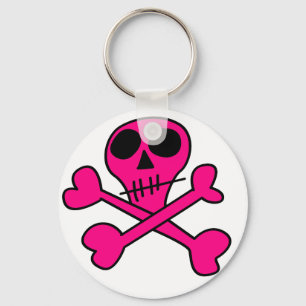 Porte-clés pink skull