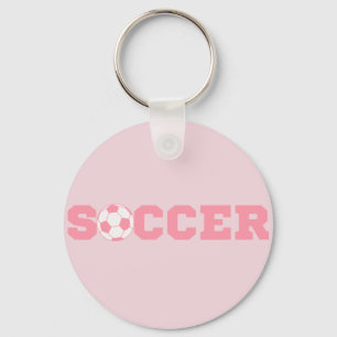 Porte-clés Pink Soccer Key Chain