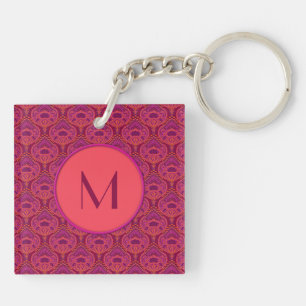 Porte-clés Pinkoinko - Paisley à plumes