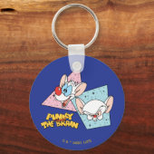 Porte-clés Pinky et le cerveau | Graphiques de caractères rét (Recto)