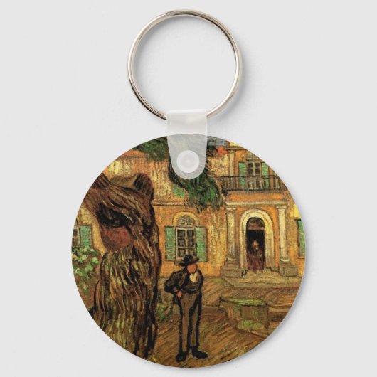 Porte-clés Pins à Saint-Paul par Vincent van Gogh (Recto)