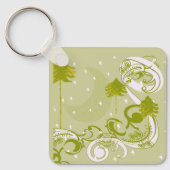 Porte-clés Pins avec Personnaliser de lune Changement de coul (Recto)