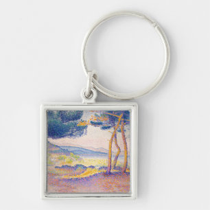 Porte-clés Pins le long du rivage