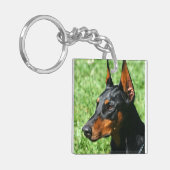 Porte-clés Pinscher de dobermann (Devant gauche)