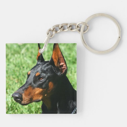 Porte-clés Pinscher de dobermann (Dos)