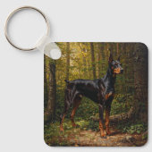Porte-clés Pinscher Dobermann (Recto)