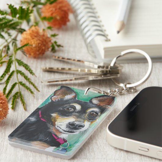 Porte-clés Pinscher miniature (Devant droit)