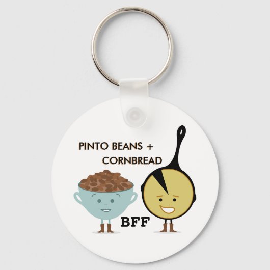 Porte-clés Pinto Beans + Cornbread BFF Porte - clé (Recto)