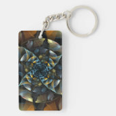 Porte-clés Pinwheel Art Abstrait (Dos)