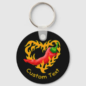 Porte-clés Pipe avec Flame Heart Keychain (Recto)