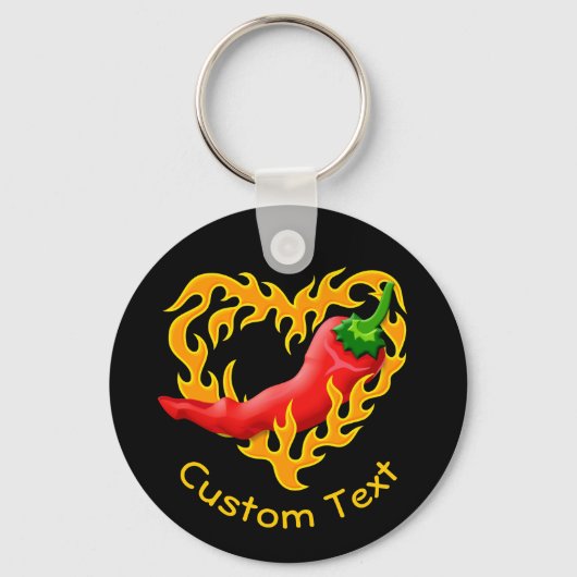 Porte-clés Pipe avec Flame Heart Keychain (Recto)