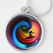 Porte-clés Pipeline au coucher du soleil (Devant)