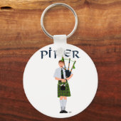 Porte-clés PIPER Carreaux Verts (Recto)