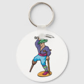 Porte-clés Pirate avec Jambe de Bois et Épée (Recto)