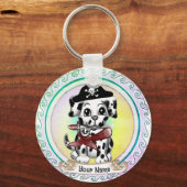 Porte-clés Pirate Chien Chiot  (Recto)