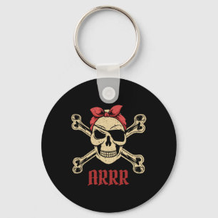 Porte-clés Pirate Crâne Avec Eyepatch Et Ndana