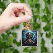 Porte-clés Pirate crâne avec Porte - clé d'épées (main)