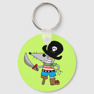 Porte-clés pirate de bande dessinée