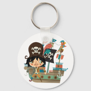 Porte-clés Pirate et bateau de pirate