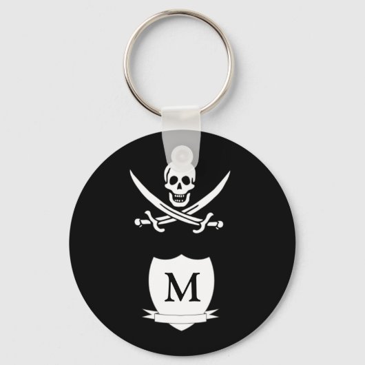 Porte-clés Pirate et monogramme (Recto)