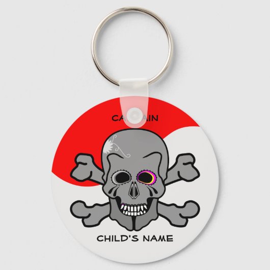 Porte-clés Pirate, Jolly roger (Recto)