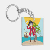 Porte-clés Pirate kid birthday (Devant gauche)