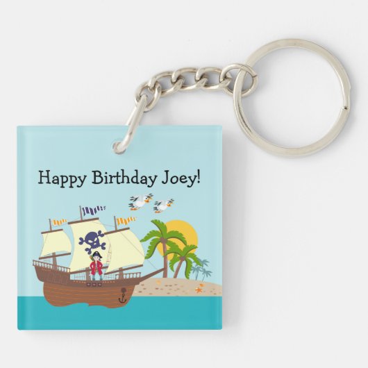 Porte-clés Pirate kid birthday (Dos)