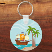Porte-clés Pirate kid birthday (Recto)