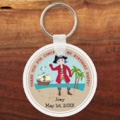 Porte-clés Pirate kid birthday (Recto)