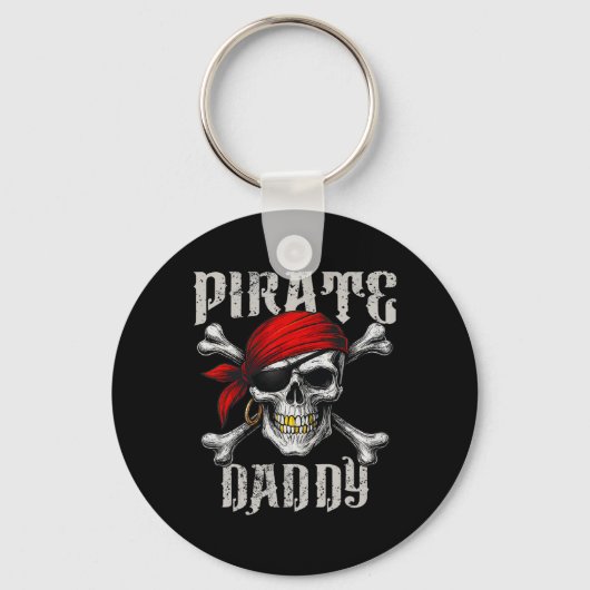 Porte-clés Pirate Papa Jolly roger Drapeau Et Crossbones Crân (Recto)