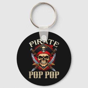 Porte-clés Pirate Pop Pop Skull Jolly roger Halloween Pirate