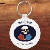 Porte-clés Pirate Skull me battre Ping Pong (Recto)