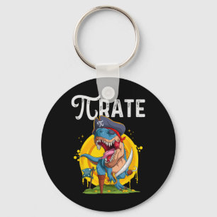 Porte-clés Pirate T-rex Pi Rate Dino Pi Rate Math Geek Drôle