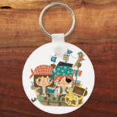 Porte-clés Pirates avec le trésor (Recto)