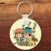 Porte-clés Pirates avec le trésor (Recto)