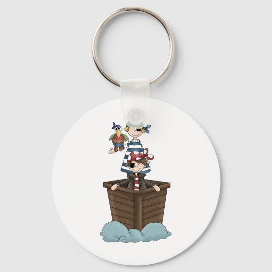 Porte-clés Pirates ・ Deux pirates dans un bateau (Recto)