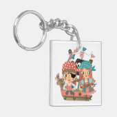 Porte-clés Pirates Girly (Devant gauche)