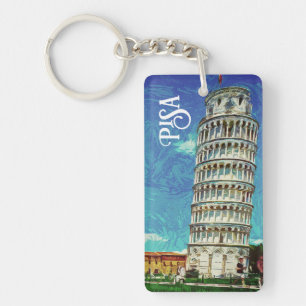 Porte-clés Pisa Italie europe Peinture colorée