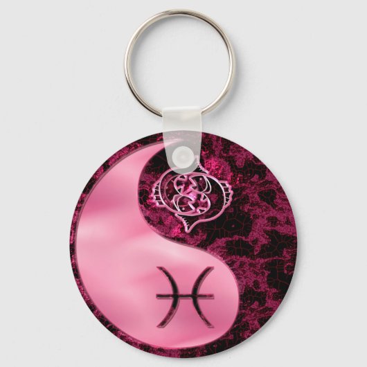 Porte-clés Pisces Yin Yang (Recto)