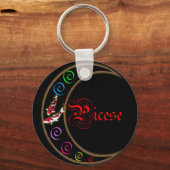 Porte-clés Pisces Zodiac Moon (Recto)