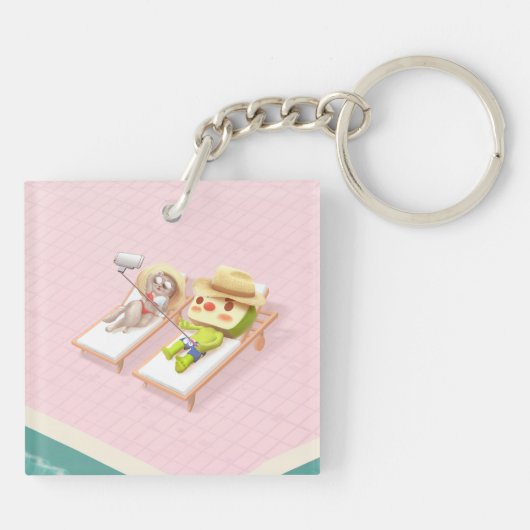 Porte-clés Piscine (Dos)