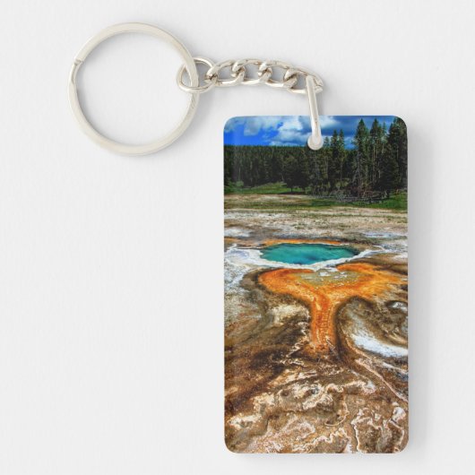 Porte-clés Piscine de courant ascendant de Yellowstone (Devant)