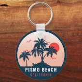 Porte-clés Pismo Beach California Retro Sunset Souvenirs 80s (Recto)