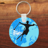 Porte-clés piste en poudre (Recto)