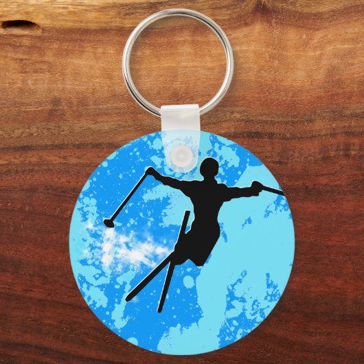 Porte-clés piste en poudre (Recto)