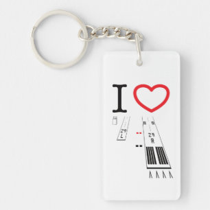 Porte-clés Pistes de l'aéroport de Torrance 29L / 29R - 11L /