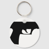Porte-clés pistolet noir (Recto)