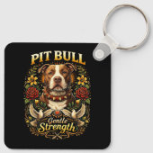 Porte-clés Pit Bull : Force Douce (Dos)